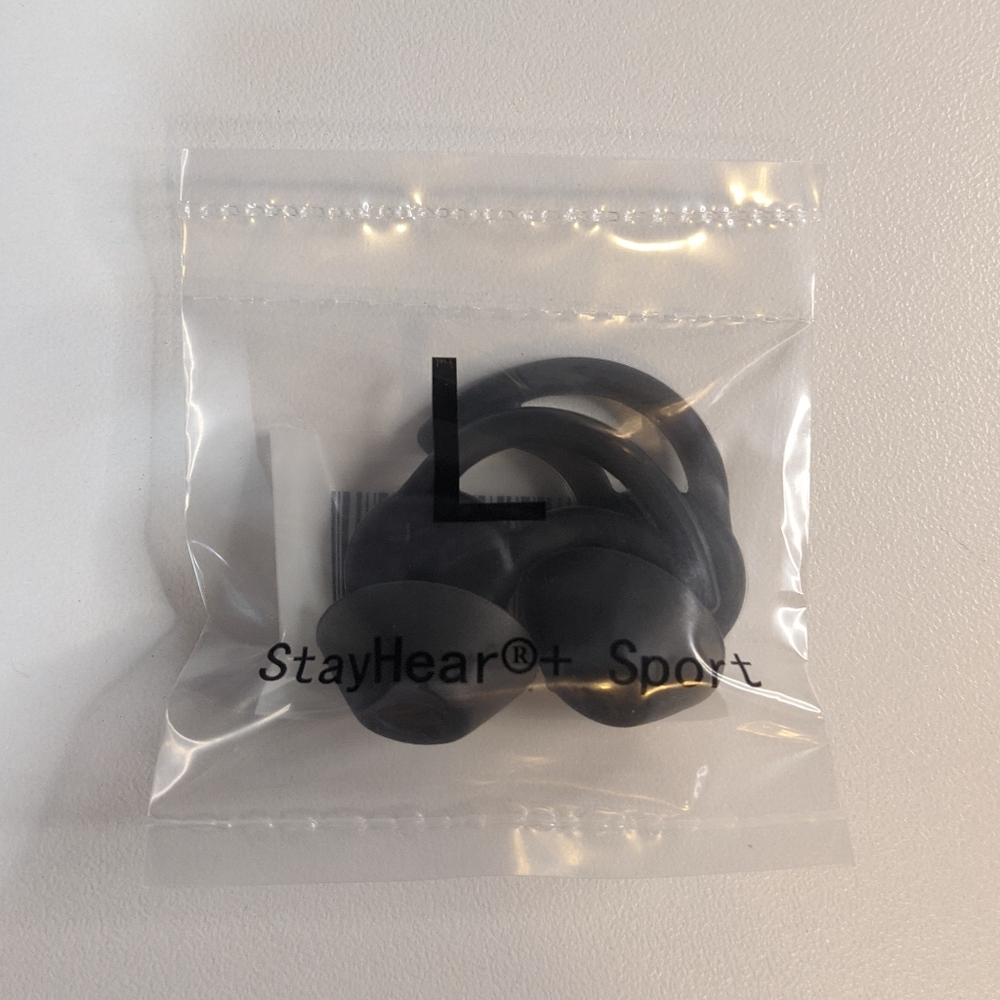 NEW Bose StayHear+ Sport silicone ear bud tips smoke Large 808135-0030